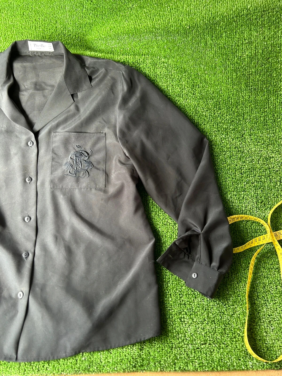 Vintage zwarte blouse van Pier bé Paris maat 44 – photo 2